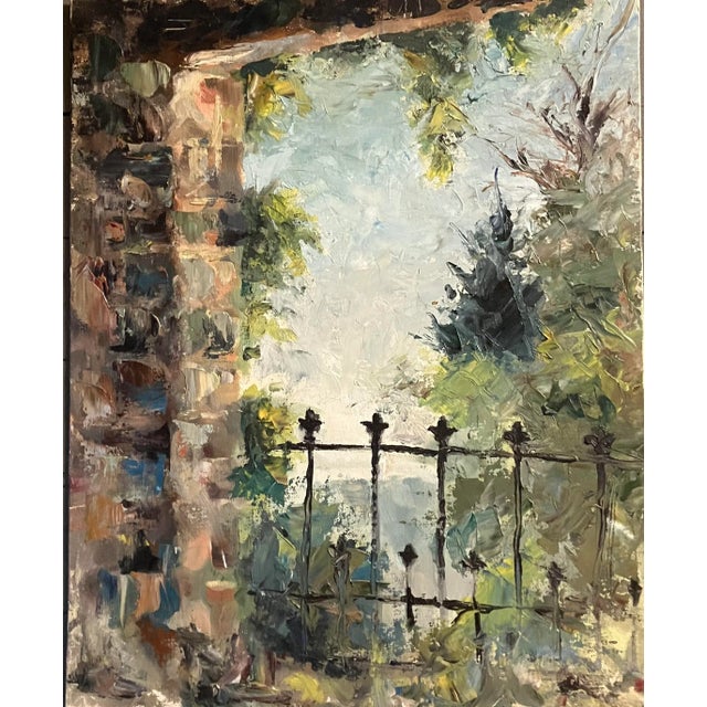 Original Vintage Abstract Impressionist Landscape Painting For Sale In Philadelphia - Image 6 of 6
