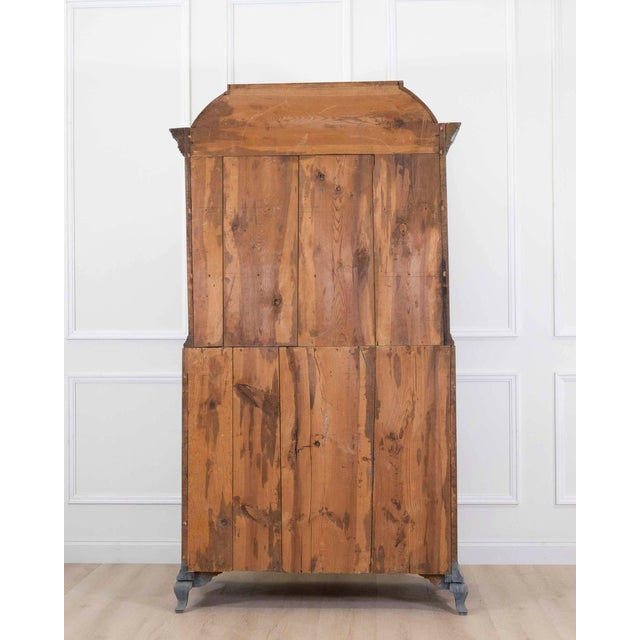 17th Century Blue Scandinavian Bureau with Original Hardware For Sale - Image 11 of 11