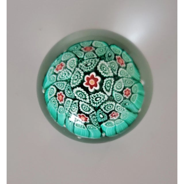 Late 20th Century Millefiori Paper Weight For Sale - Image 4 of 4