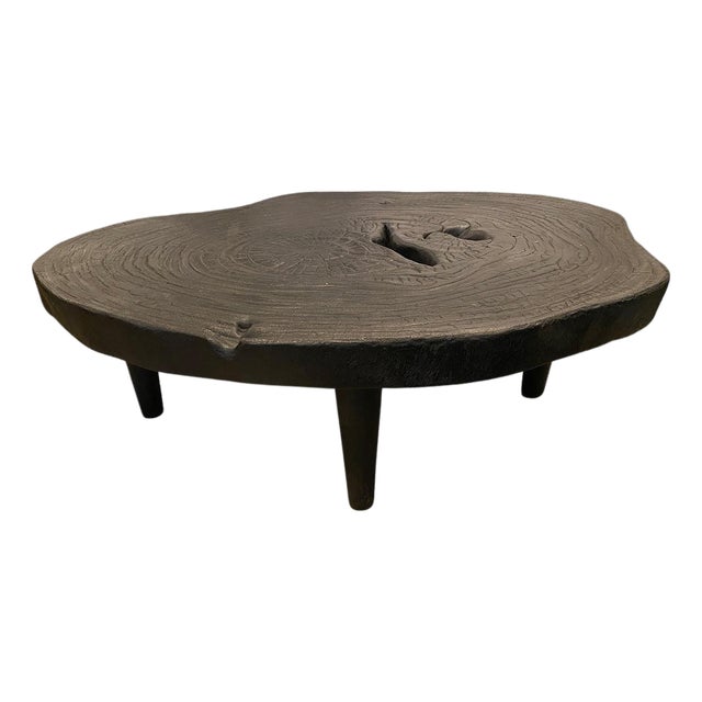 Andrianna Shamaris Amorphous Single Slab Mid-Century Modern Coffee Table For Sale