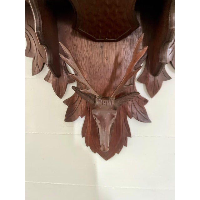 Traditional 19th century Black Forest Wall Shelf For Sale - Image 3 of 8