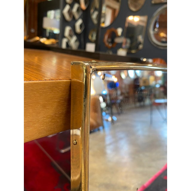 Mid-Century Modern 1960s Vintage Italian Wall Mirror For Sale - Image 3 of 8