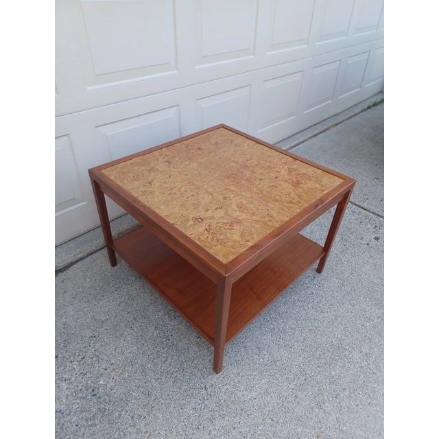 Widdicomb Burlwood & Walnut Mid Century Modern Side Table / Coffee Table For Sale - Image 11 of 13