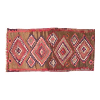 Vintage Tribal Pink Kilim Rug, 5 x 10.7 For Sale