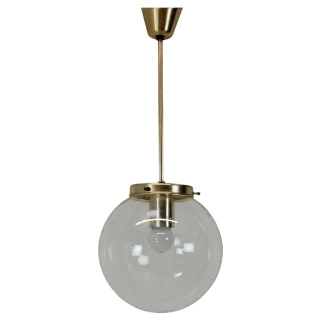 Mid-Century Glass Pendant from Kamenicky Senov, 1970s For Sale