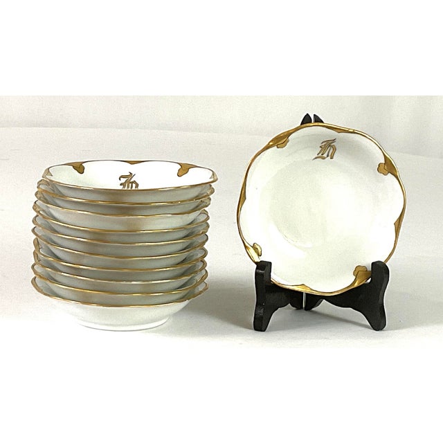 Ceramic Early 20th Century Rosenthal, Porcelain, Gilded Edge, Luncheon/Dessert Plates-Set of 11 For Sale - Image 7 of 7