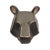 Kenneth Ludwig Chicago Geometric Bear and Moose Wall Mounts (Set of 2) For Sale - Image 4 of 8