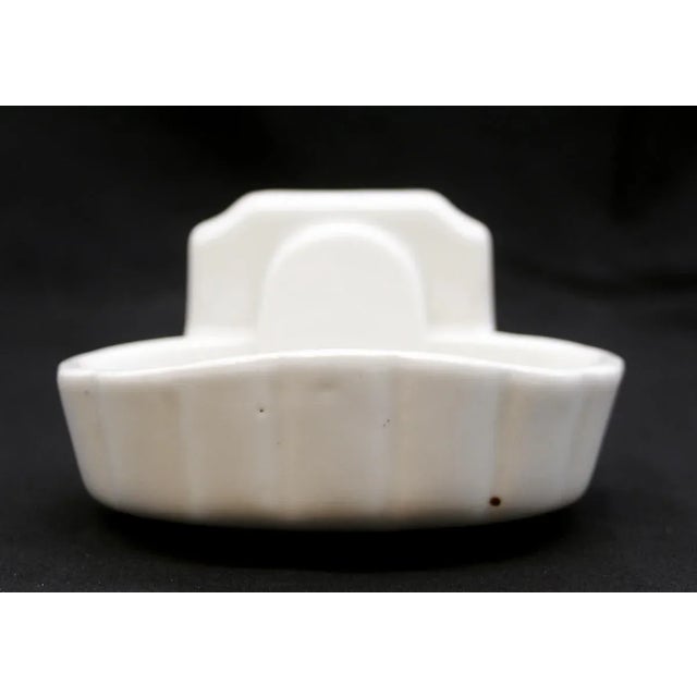 Mid 20th Century Vintage European Wall Mount Ceramic Soap Dish For Sale - Image 5 of 10