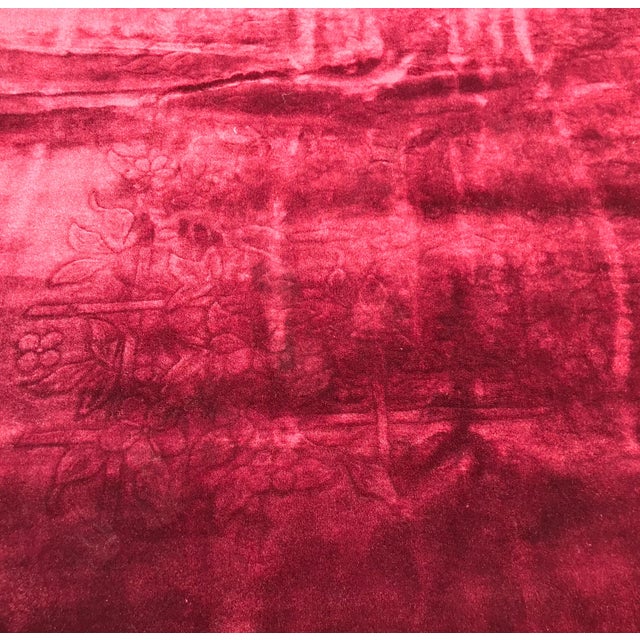 Maroon 1930s Art Deco Design Chinese Rug- 11’10” X 16’ For Sale - Image 8 of 12