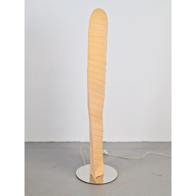Silver Modern Wooden Wing Floor Lamp from Gamma Delta Group SRL Padova, Italy, 1990s For Sale - Image 8 of 18