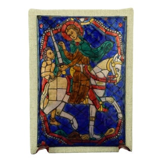 Vintage Neo-Renaissance Copper Plaque, 1920s For Sale