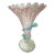Venetian Pink Murano Overshot Glass Epergne Vase For Sale