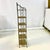 Mid-Century Boho Chic Arts & Crafts Metal and Wicker Slim Bookcase, 6 Tier For Sale - Image 17 of 18