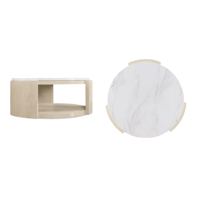 Marble Top Round Coffee Table For Sale
