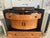 Rare Art Deco Glossy Lacquer Honey Walnut & Ebonized Wood Commode For Sale - Image 13 of 13