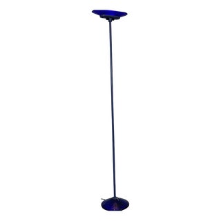 Jill Floor Lamp in Blue Murano Glass by King, Miranda and Arnaldi for Arteluce, 1978 For Sale