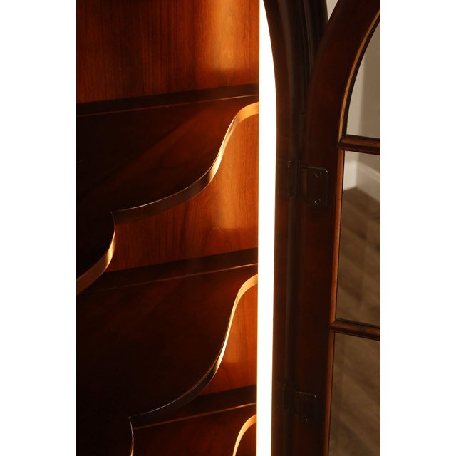 Statton Georgian Style Old Towne Cherry Corner Cabinet For Sale - Image 18 of 18