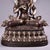 Late 20th Century Late 20th Century Nepalese Silver-Inlaid Bronze Vajrasattva Statue Buddhist Deity 8.7" For Sale - Image 5 of 9