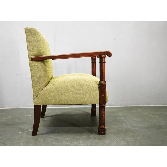 Art Deco Beech Wood Armchair, Czechoslovakia, 1930s For Sale - Image 4 of 15