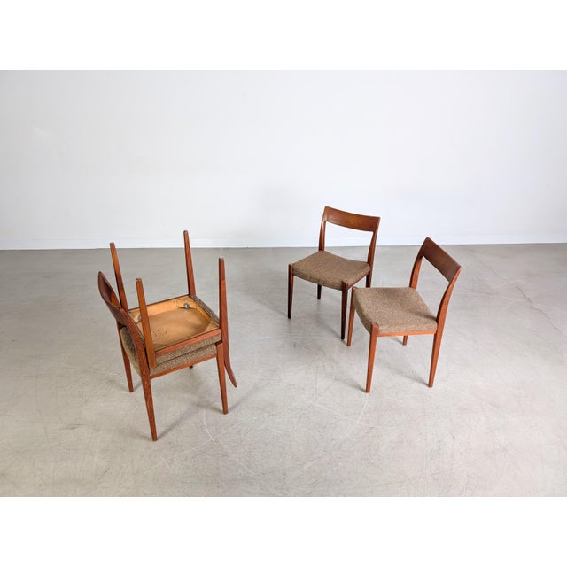 Wood Mid-Century Kontiki Chairs in Teak by Yngve Ekström for Hugo Troeds, Set of 4 For Sale - Image 7 of 11