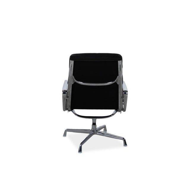 Vitra Ea 222 Leather Armchair Black Manual Function For Sale - Image 13 of 14