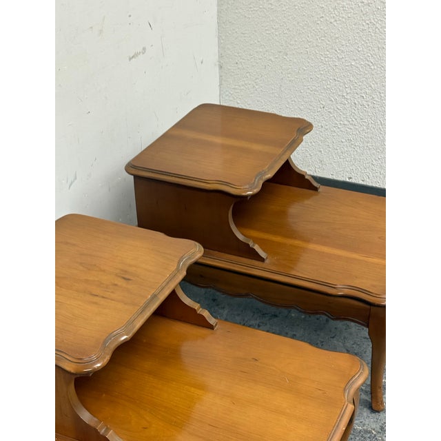 1970s 1970s Bassett Furniture Nightstands From Redlick-Newman Building, Pair For Sale - Image 5 of 12