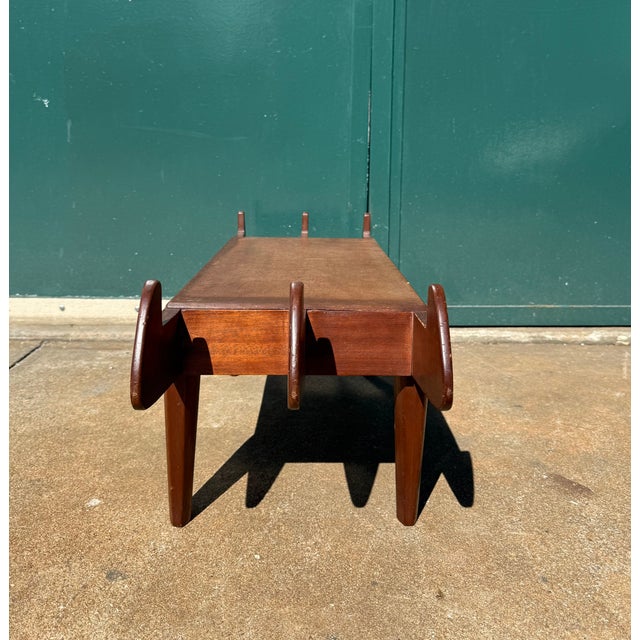1950s Sculptural Bench Mid Century Modern For Sale - Image 4 of 10