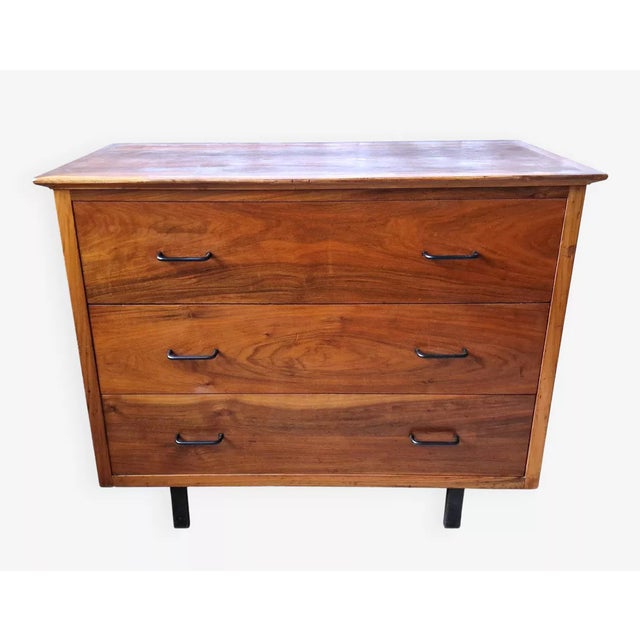 Vintage Walnut Chest of Drawers, 1960s For Sale - Image 9 of 9