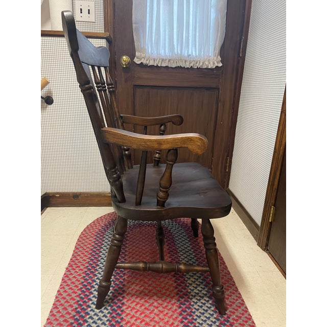 Nichols & Stone Mid-Century Nichols & Stone Windsor Arm Chair For Sale - Image 4 of 10