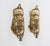 French 1960s Spanish Neoclassical Brass & Crystal Basket Wall Sconces - A Pair For Sale - Image 3 of 7
