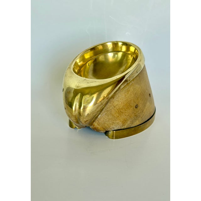 A unique piece of late 19th-century Victorian equestrian memorabilia, this antique taxidermy equine hoof is expertly...