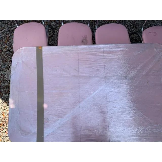 American 1950s Pink Dinette Set of 5 For Sale - Image 3 of 10