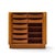 Wood Bernhard Pedersen Mid Century Danish Teak Tambour Door Armoire Dresser For Sale - Image 7 of 8