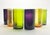 6 Colorful Blown Highball Tumbler Drinking Glasses 5 3/4” 18oz Excellent condition. No chips, cracks, or fleabites. Height...