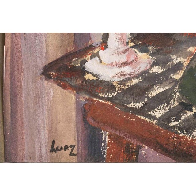 Evelyne Luez, Still Life, 20th Century, Watercolor on Paper, Framed For Sale - Image 4 of 8