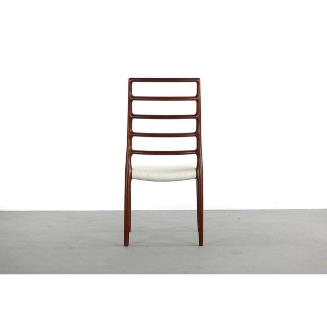 1960s Niels Møller No. 82 Side Chairs in Teak J.L. Møllers Møbelfabrik, Denmark - A Set of 2, Denmark For Sale - Image 5 of 9