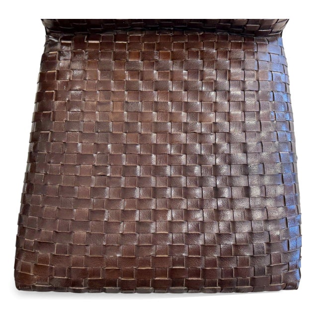 Italian Leather Dining Chairs by Stone International, Set of 8 For Sale - Image 9 of 15