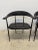 Black Giancarlo Vegni & Gianfranco Gualtierotti P40 Chairs for Fasem - Set of Three For Sale - Image 8 of 12