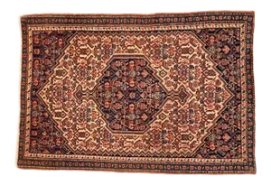 1920's Persian Senneh Rug, 2' X 2'10"