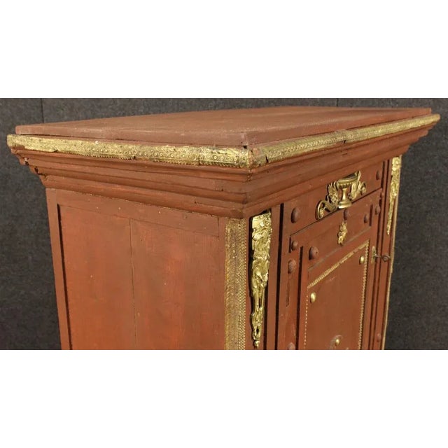Italian Painted Wood Cabinet, 1950s For Sale - Image 3 of 12