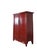 Made in 1876 from solid catalpa wood, this elegant wedding cabinet is finished in a vibrant red lacquer that signifies joy...
