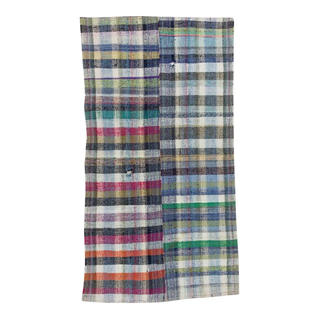 Vintage Colorful Turkish Rag Rug - 5′9″ × 10′11″ For Sale