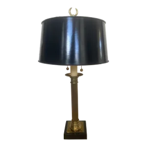 Vintage Art Deco Paul Hanson Brass Empire Style Table Lamp