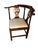 George III Mahogany Smoker's Bow Corner Chair For Sale - Image 3 of 8