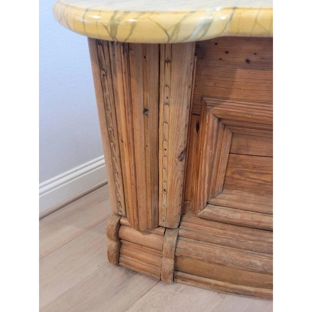 Brown Antique Church Altar Table For Sale - Image 8 of 11