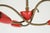 Red Small Italian Pendant Lamp in the style of Stilnovo, 1950s For Sale - Image 8 of 11