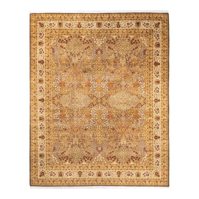 Brown Mogul, One-of-a-Kind Hand-Knotted Area Rug in Brown, 8' 1" x 10' 4" For Sale - Image 8 of 8