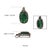 Handcrafted Carved 20.85 Ct Emerald Brooch Pendant With Diamond Accents For Sale - Image 11 of 13