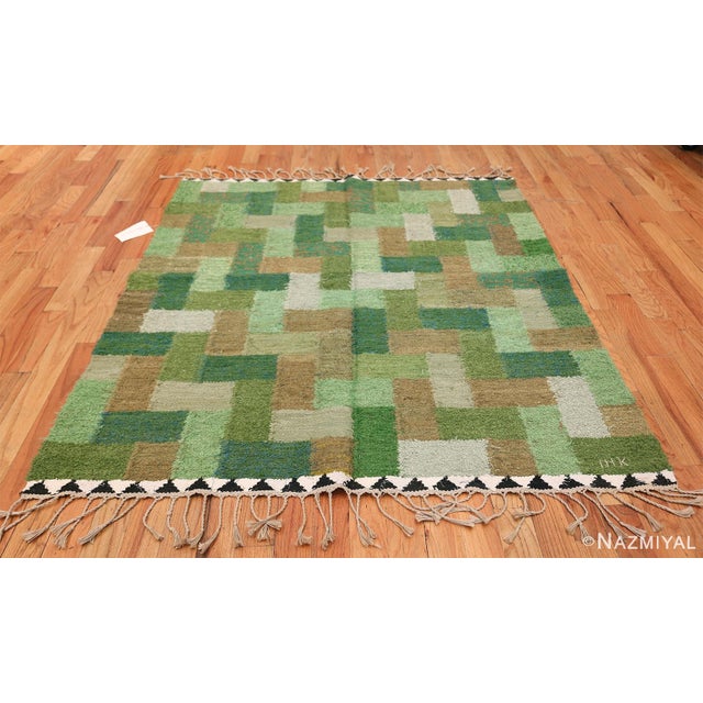 Vintage Scandinavian Swedish Rug by Ingrid Hellman-Knafve 49114, Country of Origin / Rug Type: Scandinavian Rugs, Circa...