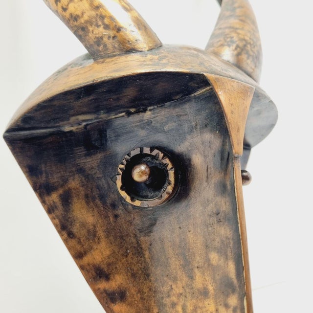 Chiwara Wall Mask, 1970s For Sale - Image 3 of 15